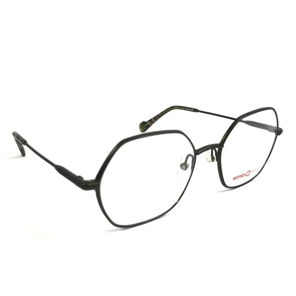 Etnia Barcelona Eyeglasses Frames EXEDRA GP Matte Dark Green Geometric 53-18-140